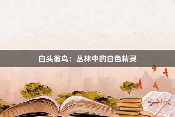 白头翁鸟：丛林中的白色精灵