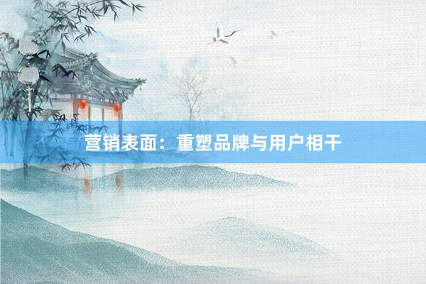营销表面：重塑品牌与用户相干